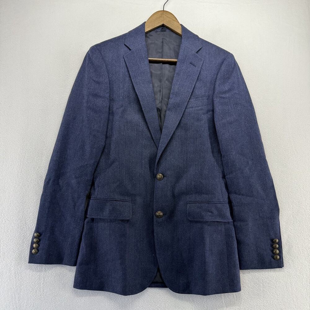 J Crew Blazer Men's 34 R Blue Thompson Wool Naval University Thompson Slim NEW